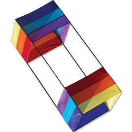 91 cm Box Kite - Wavy Rainbow Single Line Kites Premier Kites - Great Canadian Kite Company